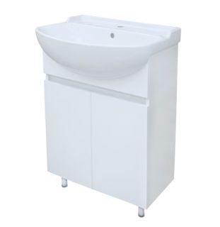 Напольная тумба под раковину Misty Амур 60см белый